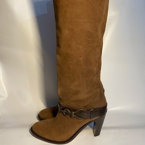 Cole Haan Nike Air buckle knee high leather boots